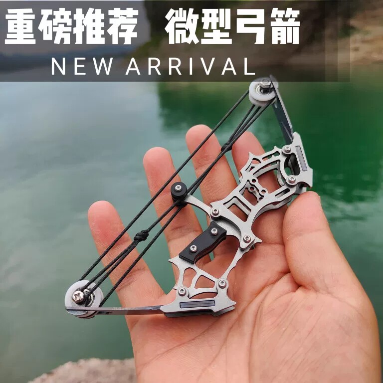 迷你弓箭小型滑轮弓短轴弓室内打靶玩具竞技休闲户外用品复合弓