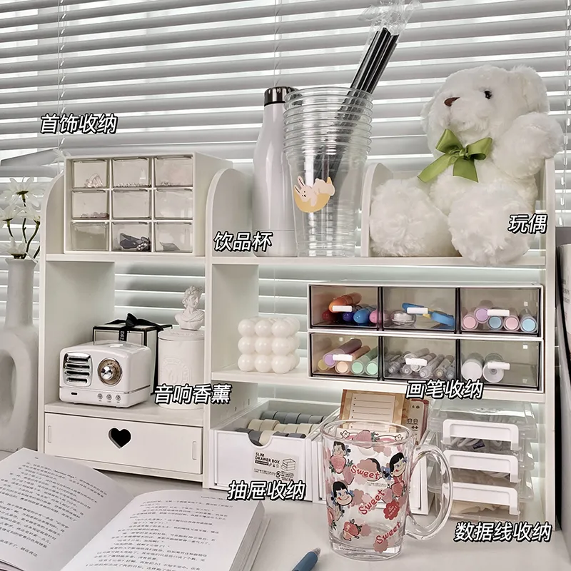 桌面置物架家用办公室桌上多层