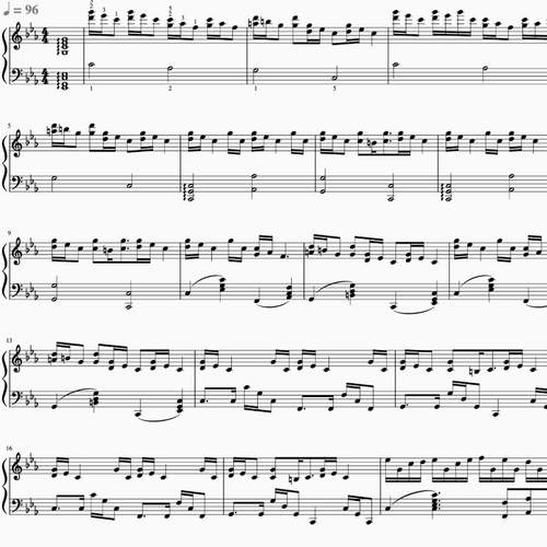 克罗地亚狂想曲Croatian Rhapsody 五线谱 钢琴谱 纯音乐先听再买