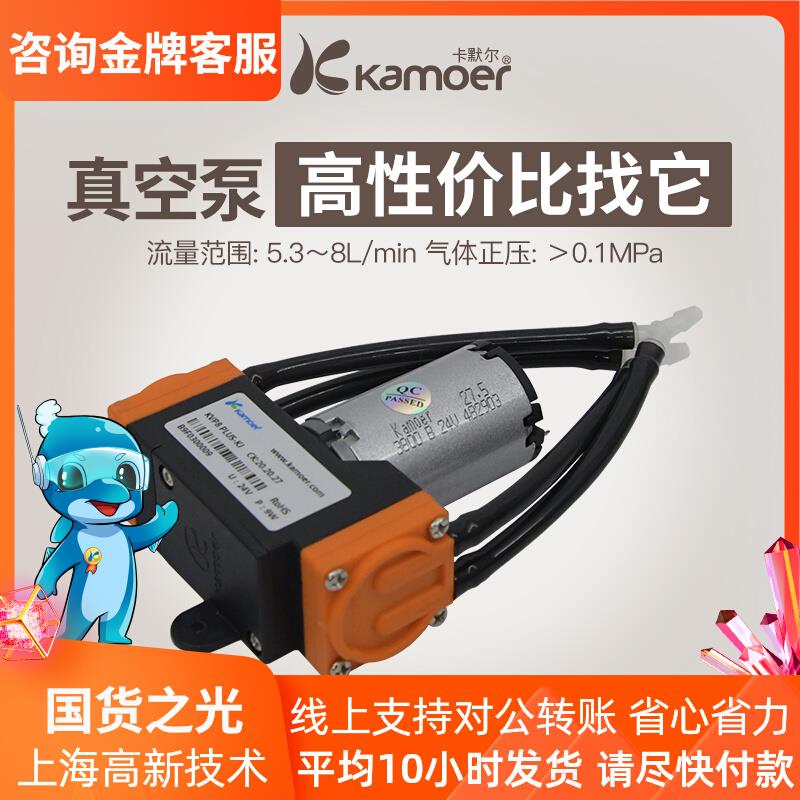 卡默尔真空泵12v电动抽气泵 小型负压泵电动压缩机隔膜泵微型气泵