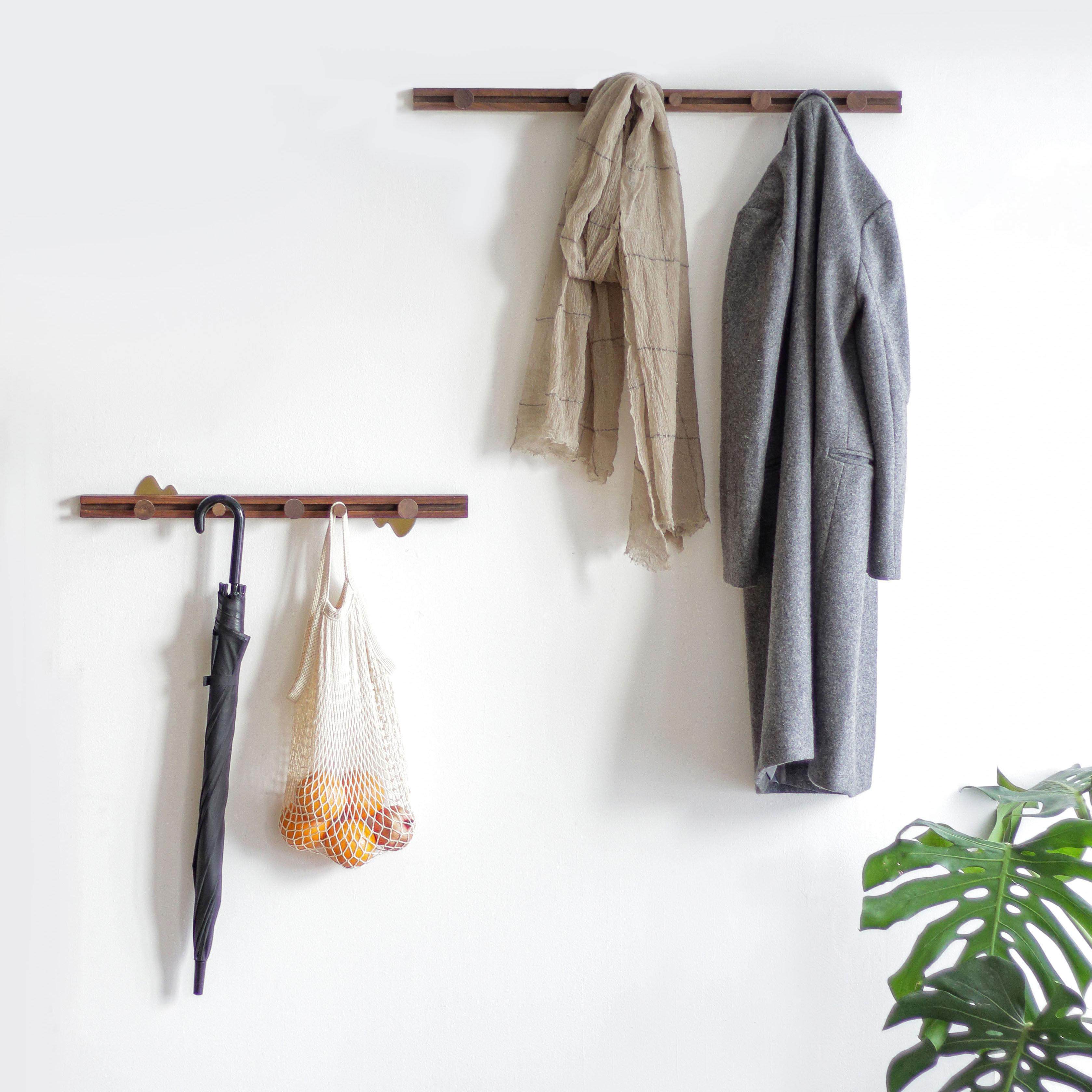 拾久集挂衣架壁挂墙上钩进门玄关衣帽后入户收纳实木,收纳整理,挂钩/粘钩,淘宝优惠券,粉丝福利购,淘宝优惠卷