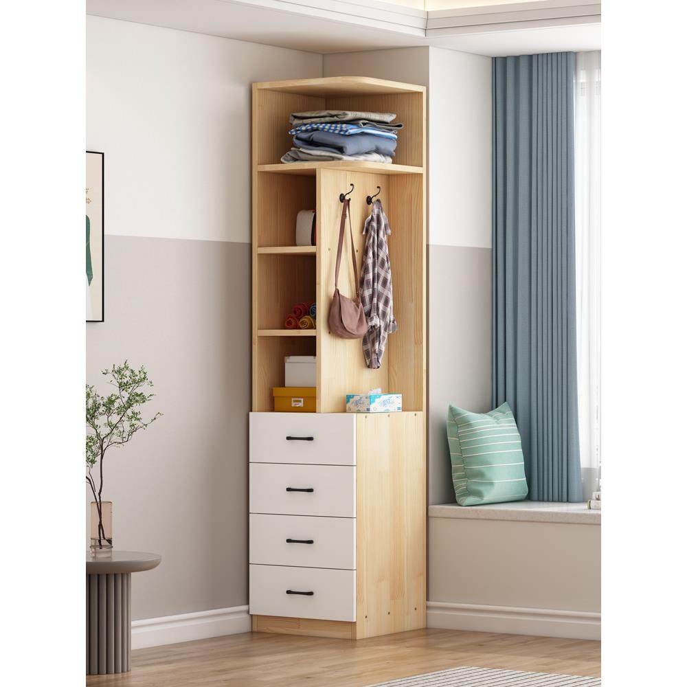 实木转角柜衣架书柜置物架墙边柜角柜客厅三角形收纳柜卧室储物柜,住宅家具,角柜,淘宝优惠券,粉丝福利购,淘宝优惠卷