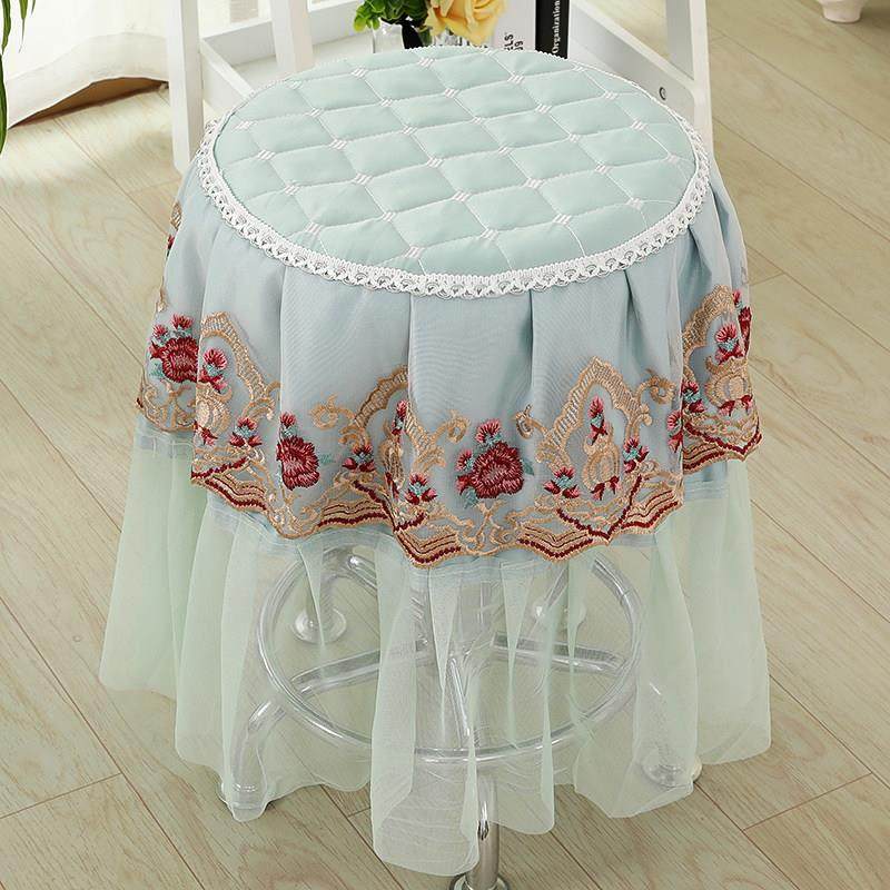 凳子套罩圆椅套圆凳坐垫圆椅子垫圆凳套理发店春吧台椅套布艺蕾丝,居家布艺,椅垫,淘宝优惠券,粉丝福利购,淘宝优惠卷