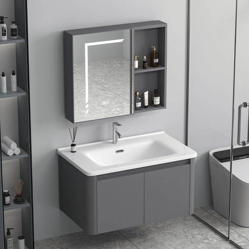 2025新款浴室柜陶瓷一体盆洗漱台化妆室洗脸盆柜组合包安装洗手池