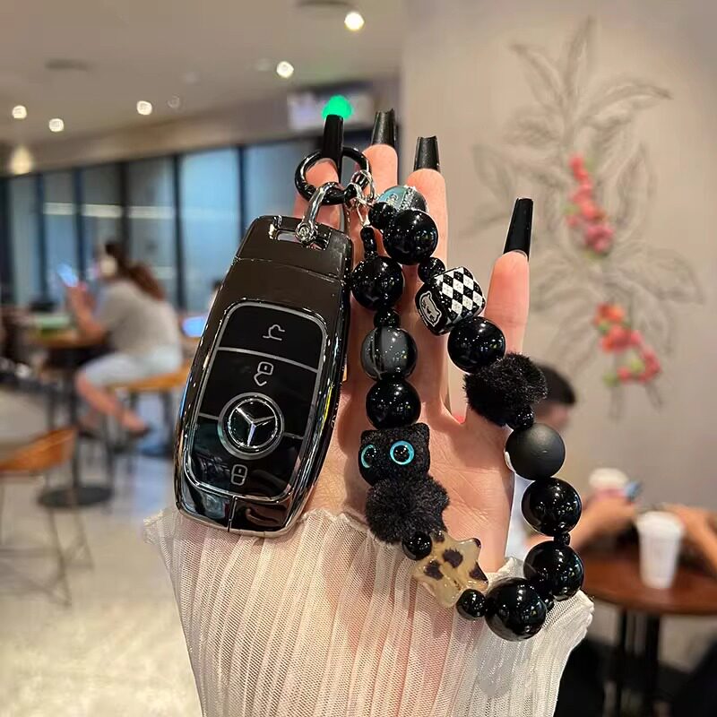奔驰钥匙套新A级C级E级A200L包C260L车E300L壳GLC300/GLE/GLA扣