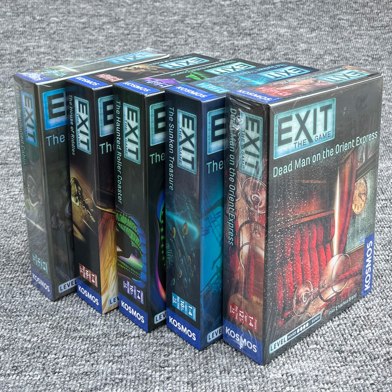 外贸热销 英文版 exit the game 冒险逃脱游戏 逃生体验纸牌玩具