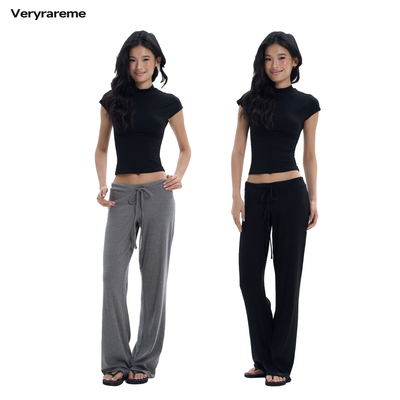 Veryrareme 针织抽绳垂垂裤