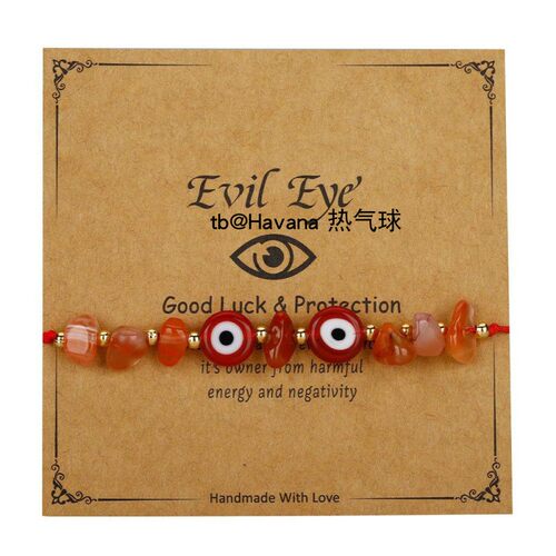 碎石蓝眼睛单绳手链EvilEye