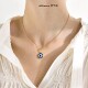 evil eye恶魔之眼不锈钢锁骨链 土耳其蓝眼睛吊坠Koz项链Necklace