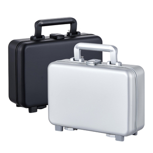 全金属铝镁合金长方形一体成型铝合金卷轴模型手办球星卡收纳箱子