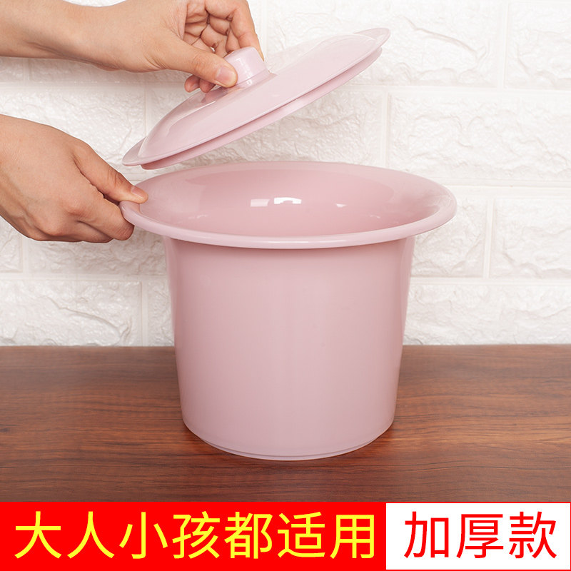 塑料卫生痰盂带盖加厚儿童宝便器老人便i盆坐宝桶尿小夜壶小孩尿