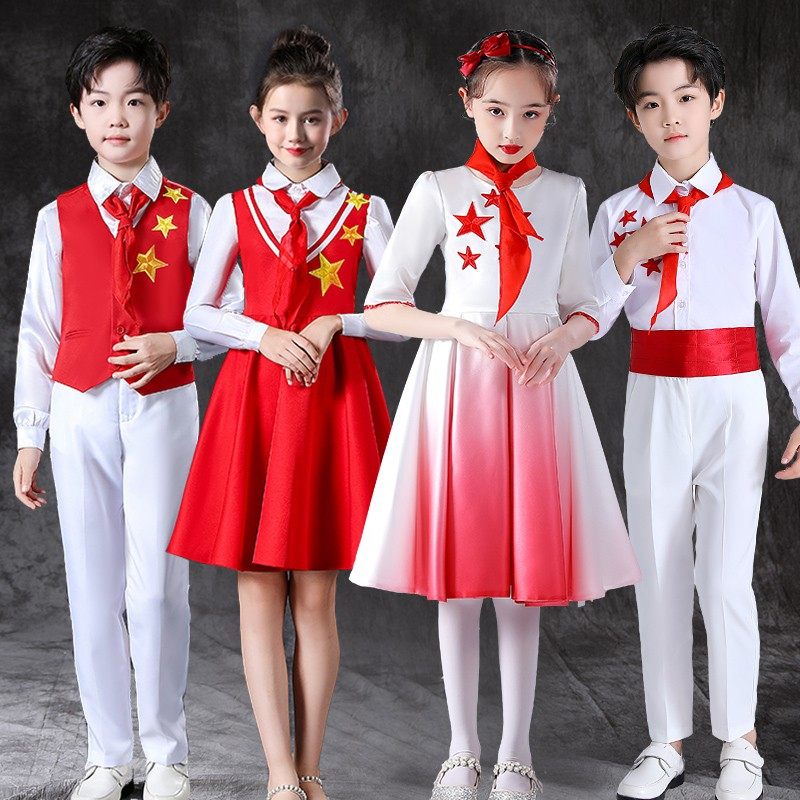 少年中国说演出服六一小学生合唱爱国朗诵比赛表演服儿童节大合唱