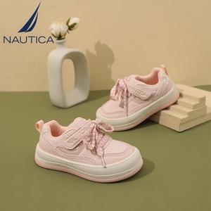 NAUTICA/诺帝卡儿童运动鞋魔术贴透气轻便休闲女童鞋2023秋季新款
