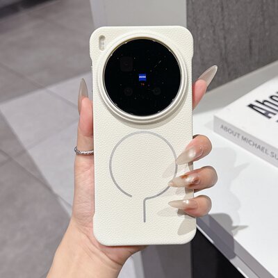 适用vivox300壳新款x300pro磁吸无边框x200超薄散热硬壳s30promini高级感x200Ultra半包防摔保护套男女细磁圈