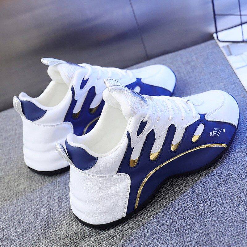 休闲运动真皮透气春秋四季新款2025皮蓬潮休闲运动鞋软底防水防滑