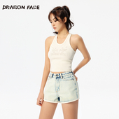 龙脸DRAGONFACE部落系列百搭修身 明星同款 棉螺纹背心吊带