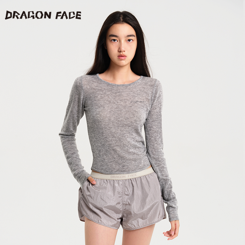 【明星同款100%绵羊毛】龙脸DRAGON FACE 亲肤长袖叠穿紧身打底衫