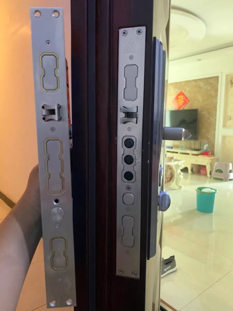 防盗门锁锁体40*388霸王锁体锁具通用型门锁不锈钢全钢九舌