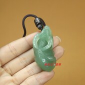 和田玉冰透晴水色立体十二生肖牛挂件吊坠男女款