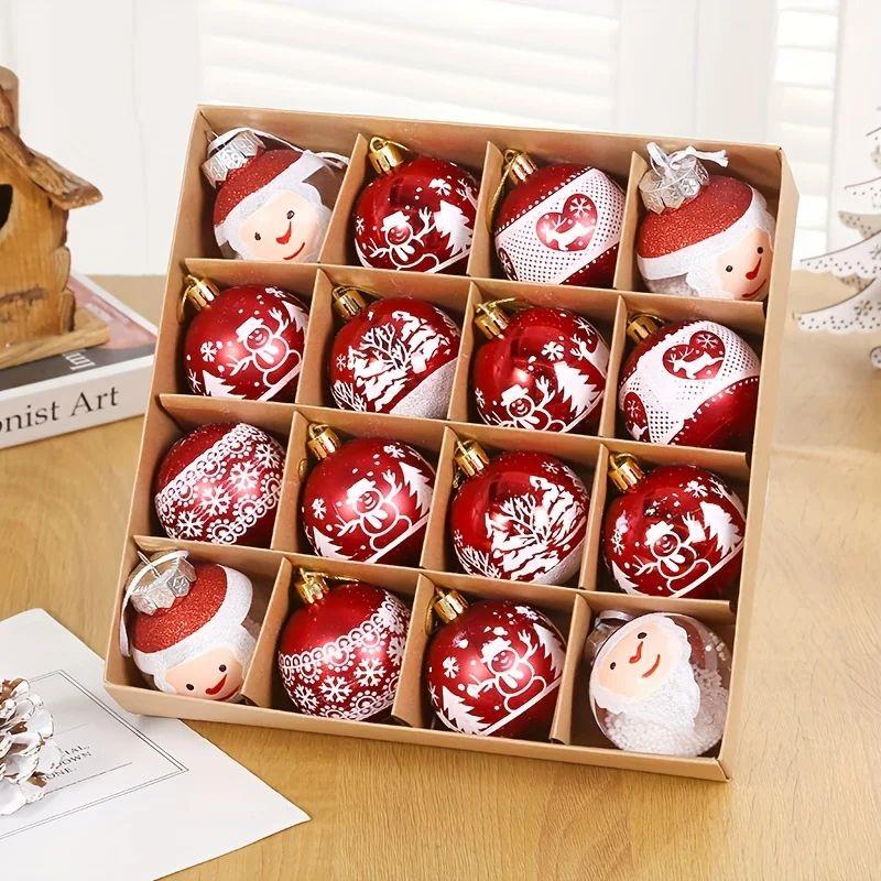 16pcs Christmas Ball Christmas Tree Decoration Ornaments