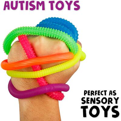 Squishy Textured Stretchy Strings Fidget Toy Bumpy面条拉拉乐