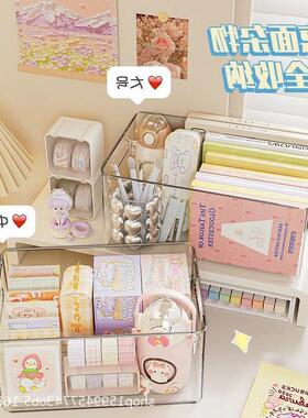 Acrylic storage box Desktop cosmetics dresser debris box收纳