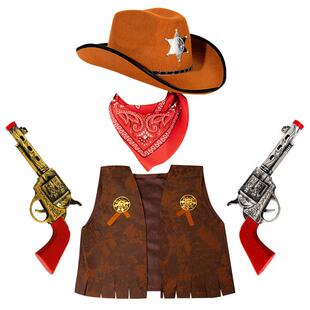Halloween costume for boys and girls, Western cowboy, adult