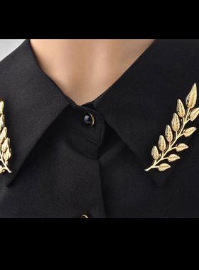 Korean Atmospheric Pins, Large Metal Wheat Ears, Men