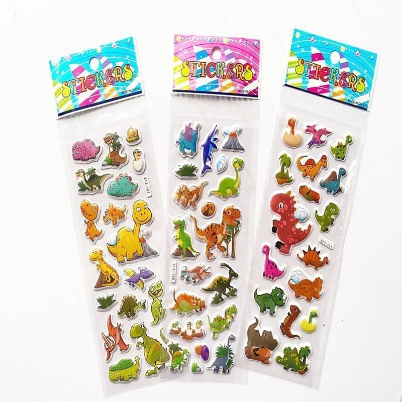 New hydraulic concave convex dinosaur series stickers Cute c
