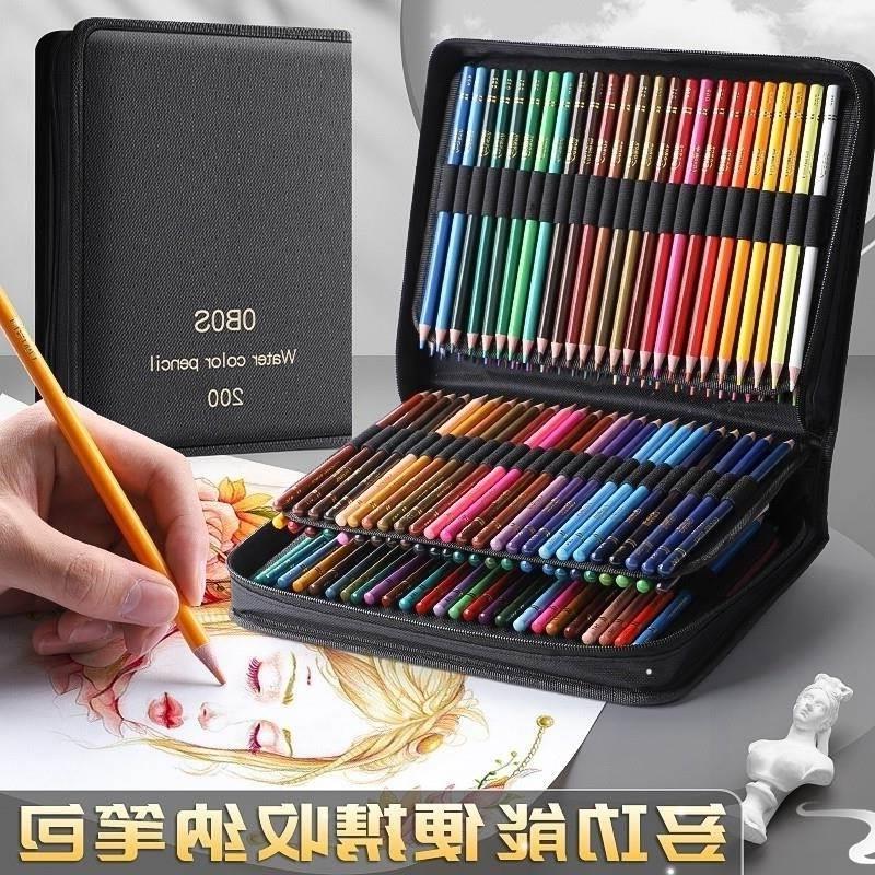 Oil colored pencil students draw 48 color pencils by hand