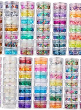 7Colors/Set Shinning Glitter Sequ Gel For Party Christmas DI