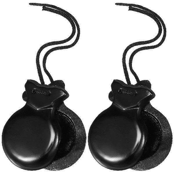 Wooden Spanish Castanets Black Percussion Instrument Make