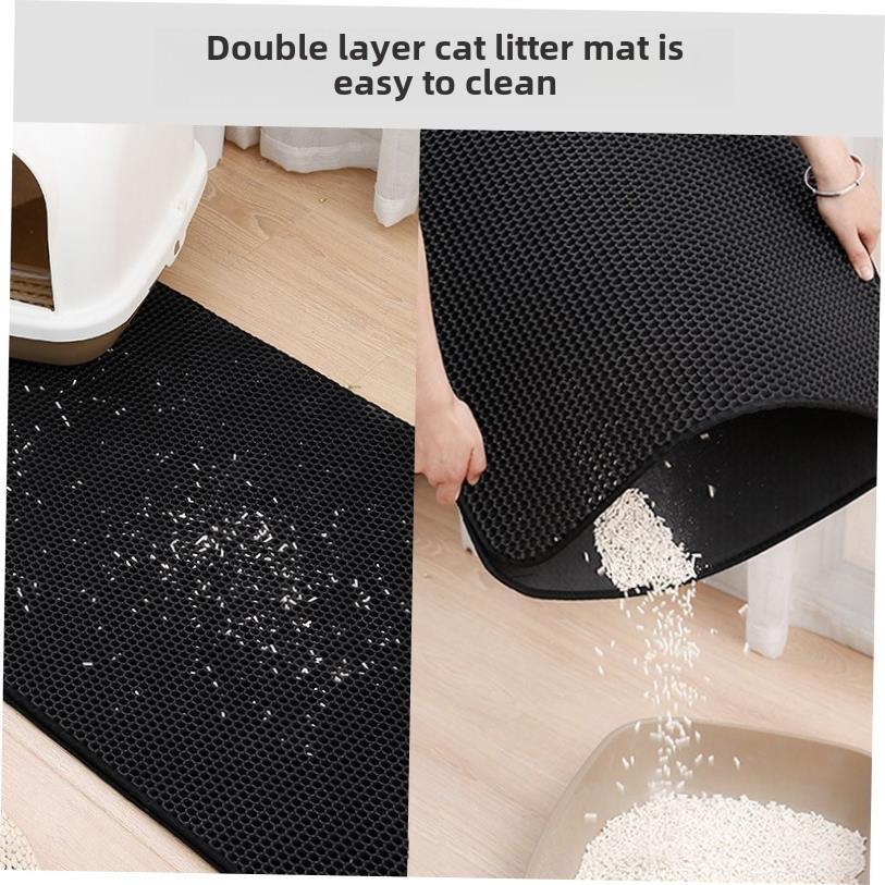 Waterproof Pet Litter Mat EVA Double Layer Litter