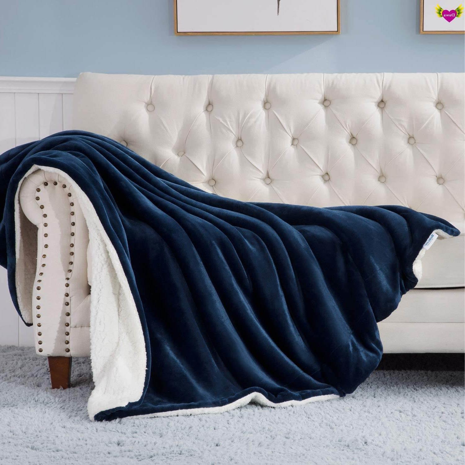 Sherpa Fleece Throw Blanket Double-Sided Soft Plush Blanket