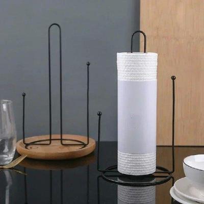 Kitchen Convenience Tools Roll Holder Iron Black Paper
