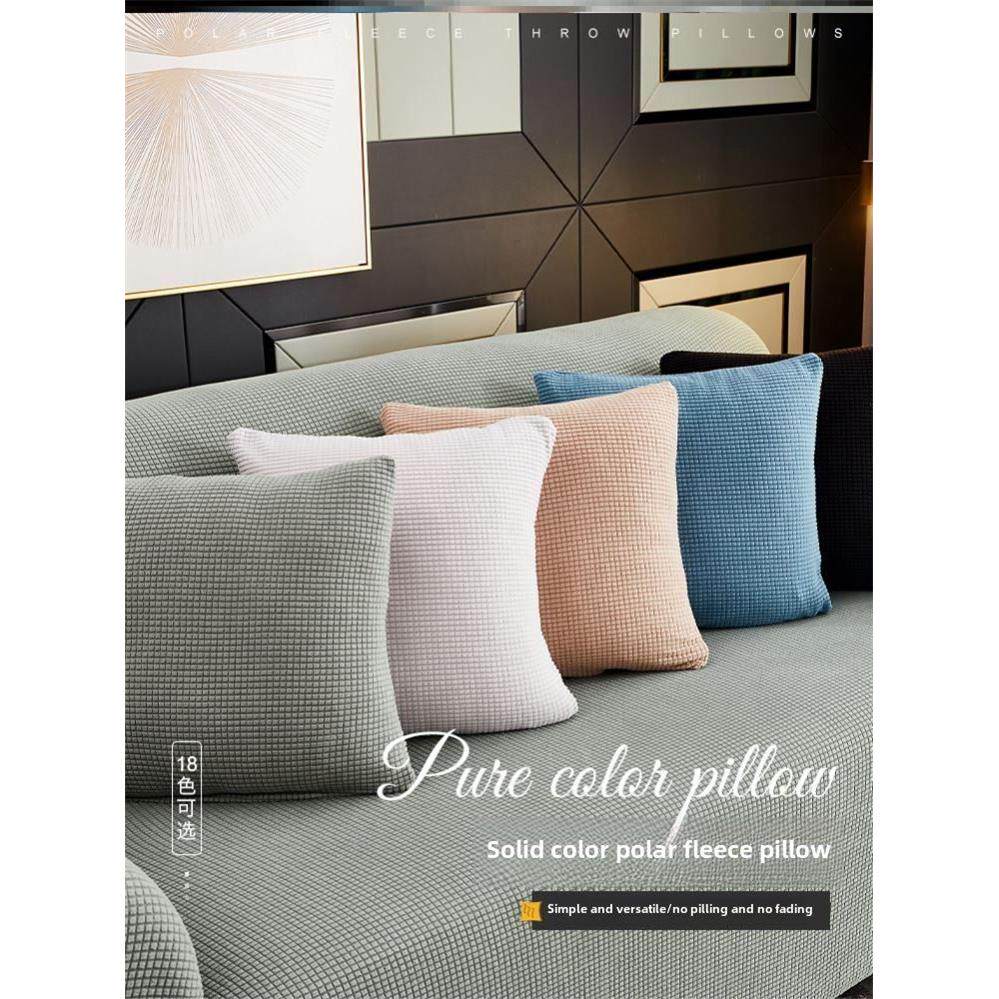 Throw pillow sofa back cushion cover velvet Pillow case靠垫图片