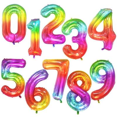 40Inch Big Foil Birthday Balloons Helium Number Balloon 0-9
