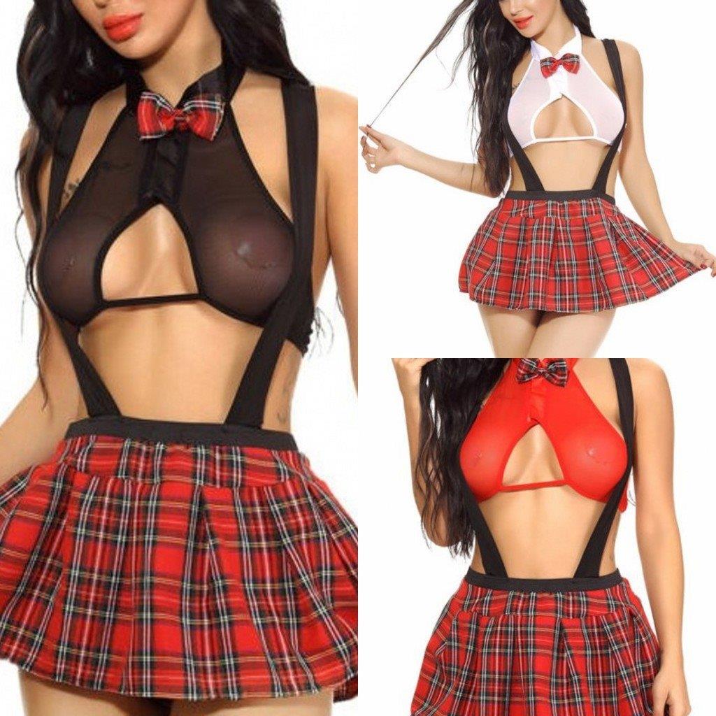 Plus size student uniform sexy lingerie set