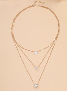 Drop pendant vintage necklace clavicle chain水滴吊坠覆古项炼