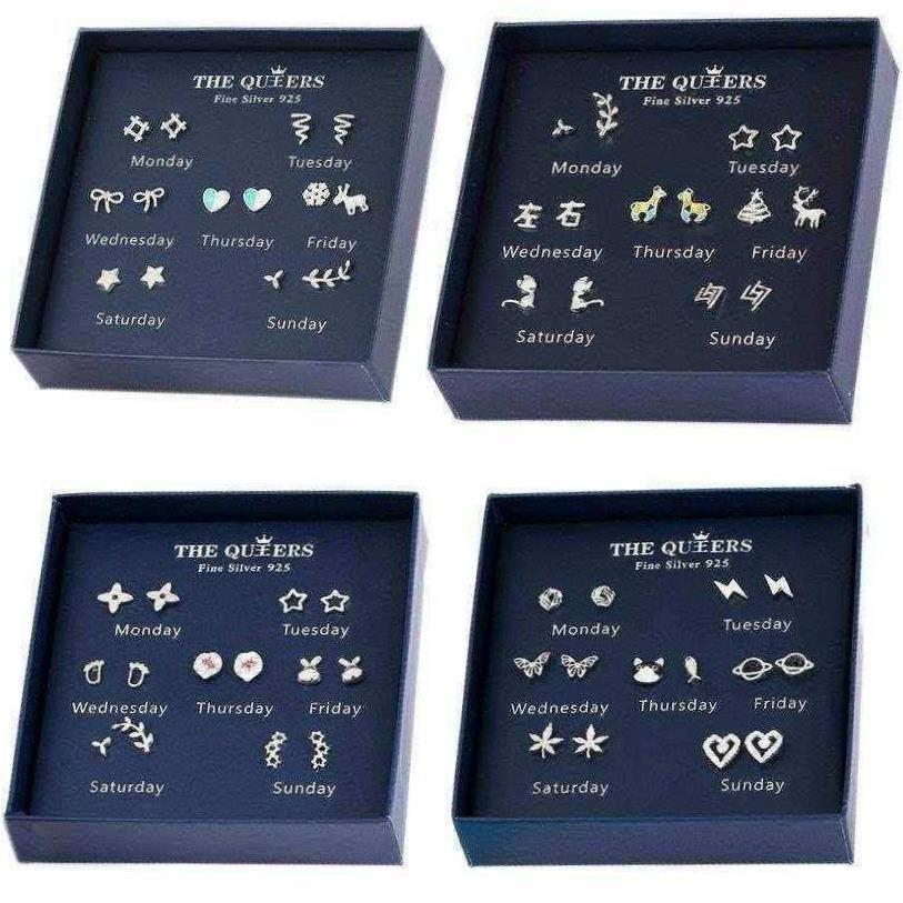 hypoallergenic 925 sterling silver needle earrings female