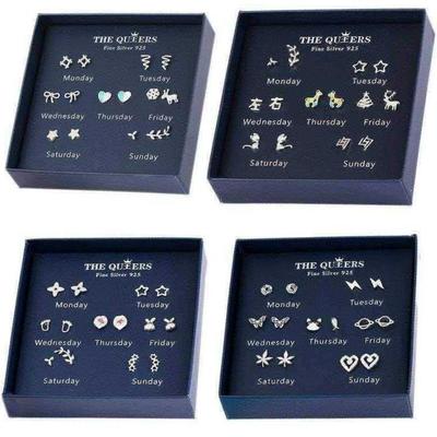 hypoallergenic 925 sterling silver needle earrings female