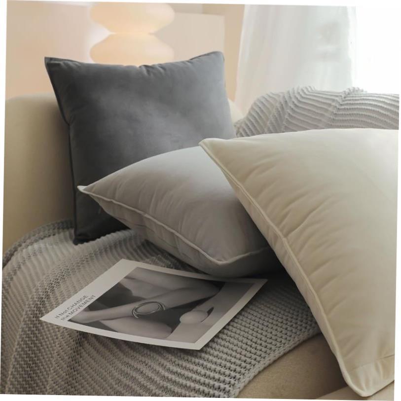荷兰绒压边磨砂抱枕靠枕靠垫套美拉德抱枕套cushion cover pillow
