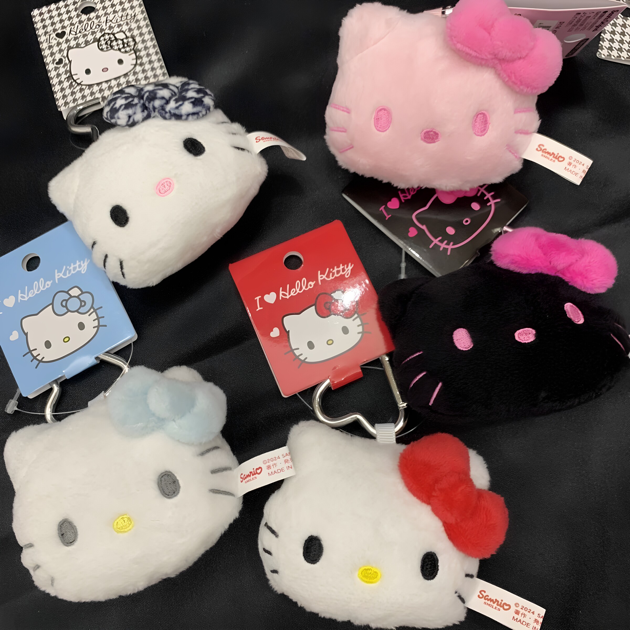 日本代购HelloKitty猫脸钥匙扣
