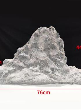 别墅庭院透明树脂假山雕塑售楼处样板房风水景摆件工艺术软装饰品