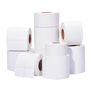 竖版铜版纸不干胶标签 40 50 60 70 80 90 100 空白铜版纸打印强粘打印机标签纸不干胶标签纸定制