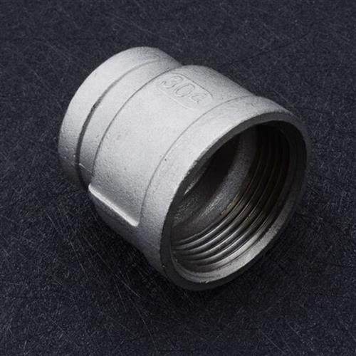 不锈钢304/316L内丝大小头变径螺纹异径接头管箍丝口内牙直通加厚