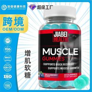 跨境维生素氨基酸creatine gummies藏红花增肌高含量肌酸软糖