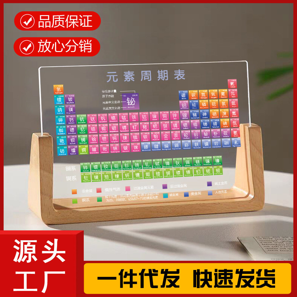 新科技感摆件元素周期表学生礼物图片