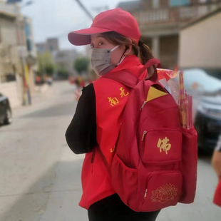 南海普陀山旅游旅行拜拜背包进香背包烧香朝拜佛神马甲双肩佛包