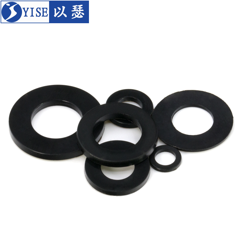 黑色尼龙垫片塑料平垫圈绝缘橡胶垫片塑胶垫圈M2M3M4M5M6M8ZM10M1
